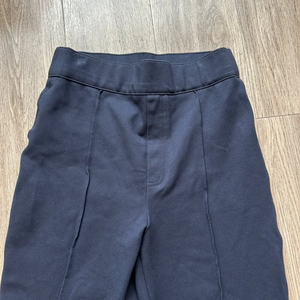 SPANX Supersmooth PerfectFit Ponte Flare Stretch Pant in Navy Blue Size S